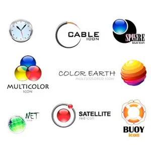 �Ÿ���ͬ�����LOGO��ʶEPSʸ��ģ��