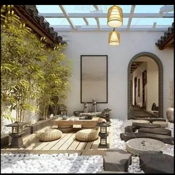 ����ʽ�Ƶ����г�������ͥԺ����3Dģ��