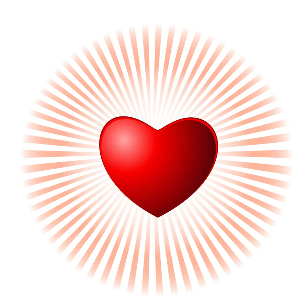 FINAL Heart shape on glowing background 