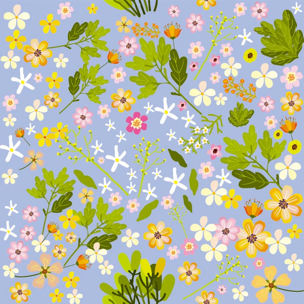 Spring Flower Seamless Pattern