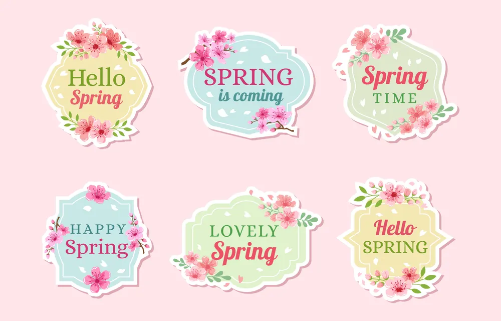 Cute Spring Flower Set