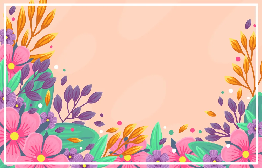 Colorfull flower spring background