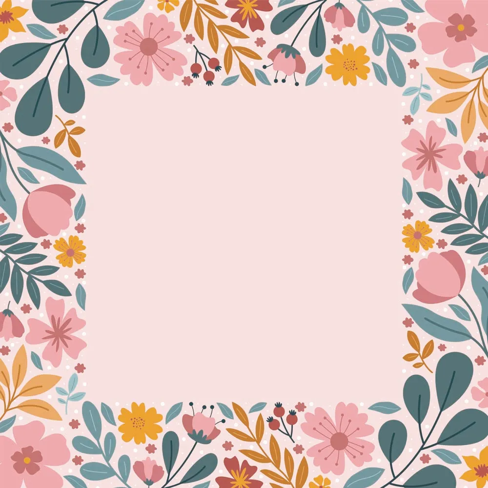 Colorful Blooming Spring Flower Background