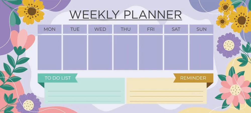 ���ջ���ÿ�ܼƻ���ģ��