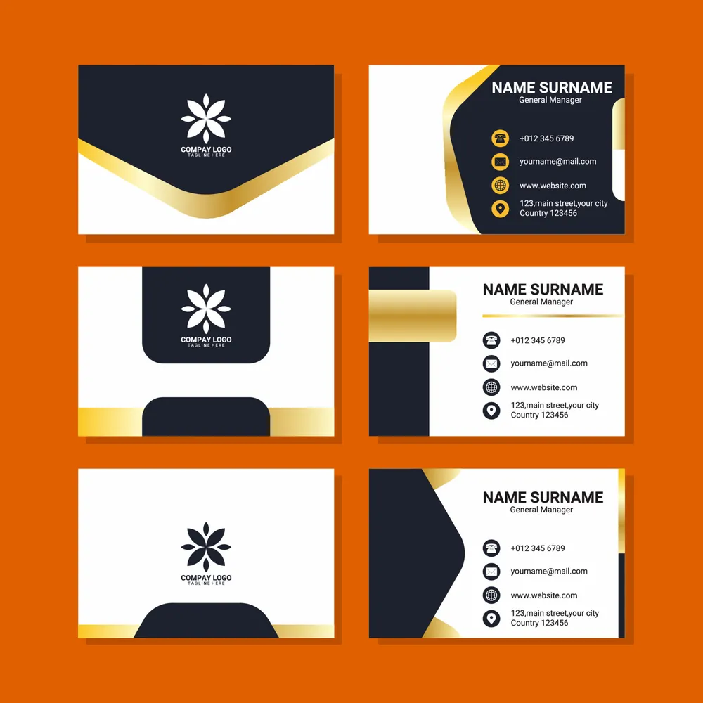 Business Card For Professional Template Collection
