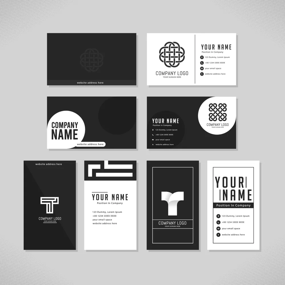Monochrome Business Card Template