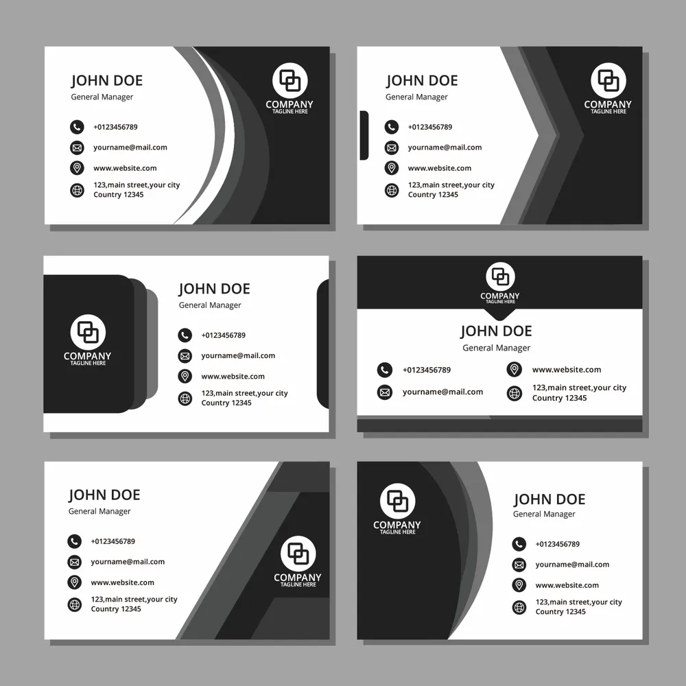 Monochromatic Business Card Template