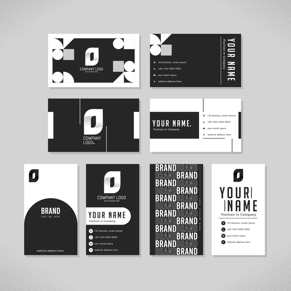 Monochrome Business Card Templates