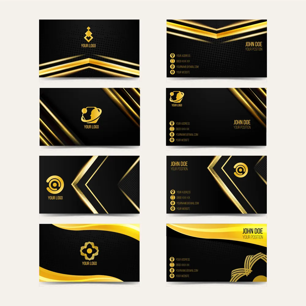 Set of elegant business card