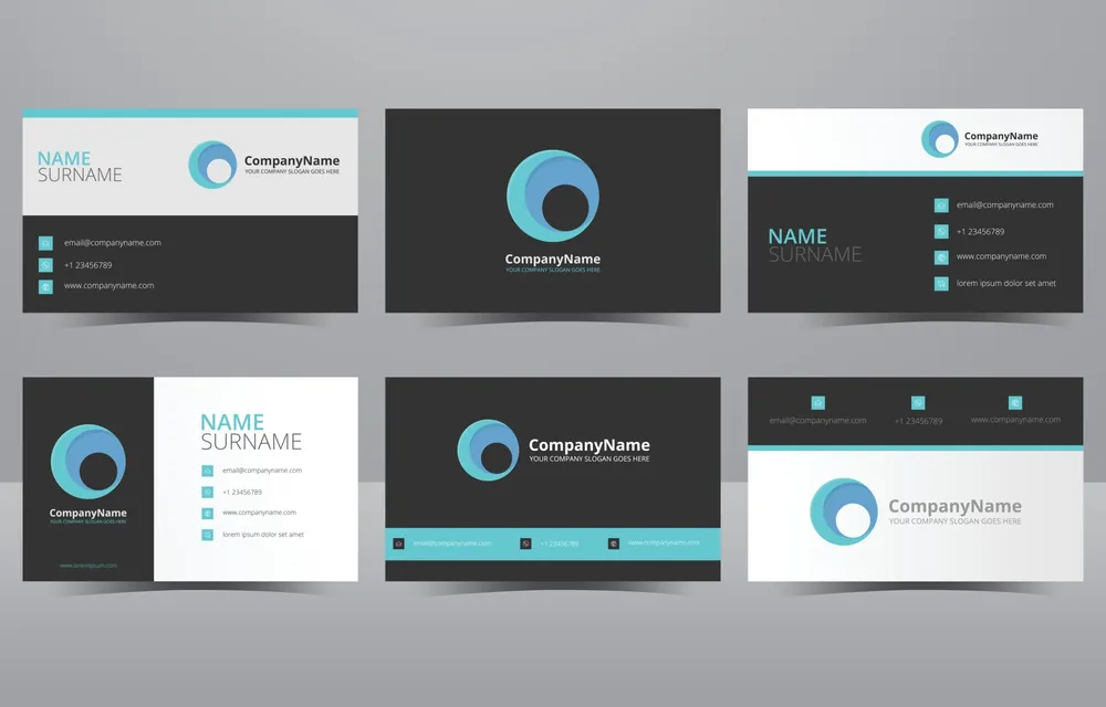 Modern Creative and Clean Blue Business Card Template