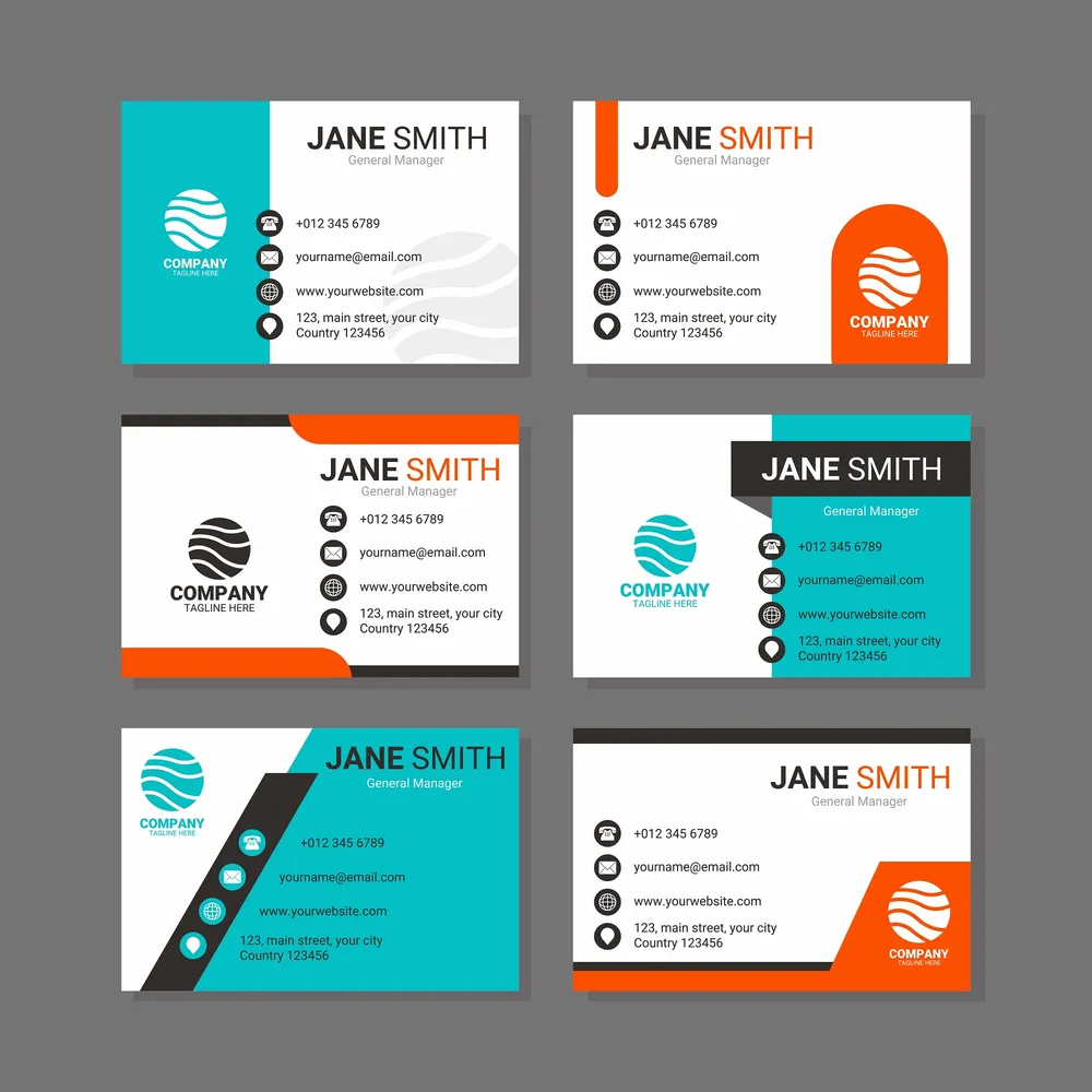 Set of Business Card Template