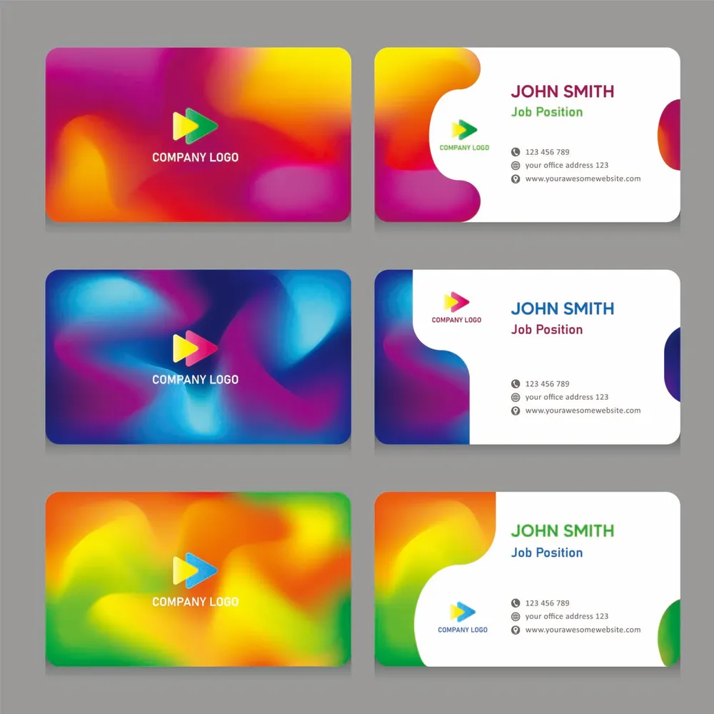 Gradient Business Card Set Template