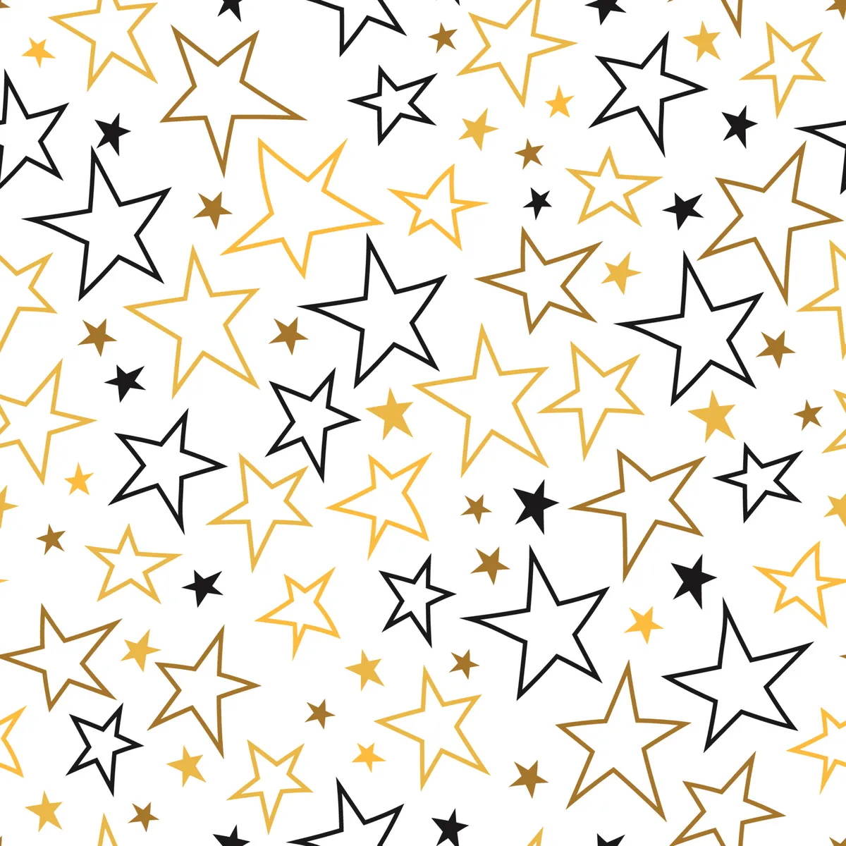 Hand Drawn Stars Seamless Pattern