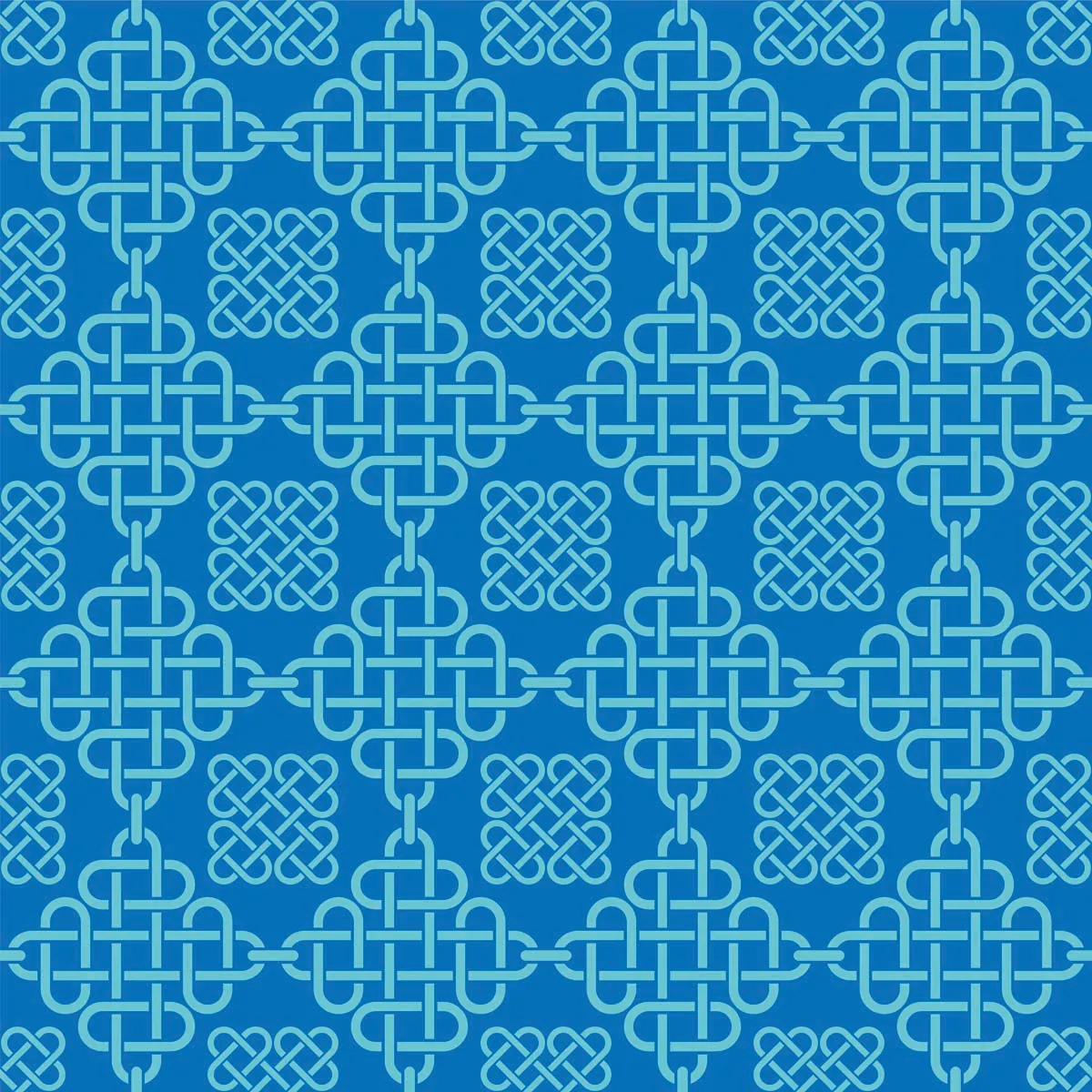 Celtic Knots Pattern with Blue Theme