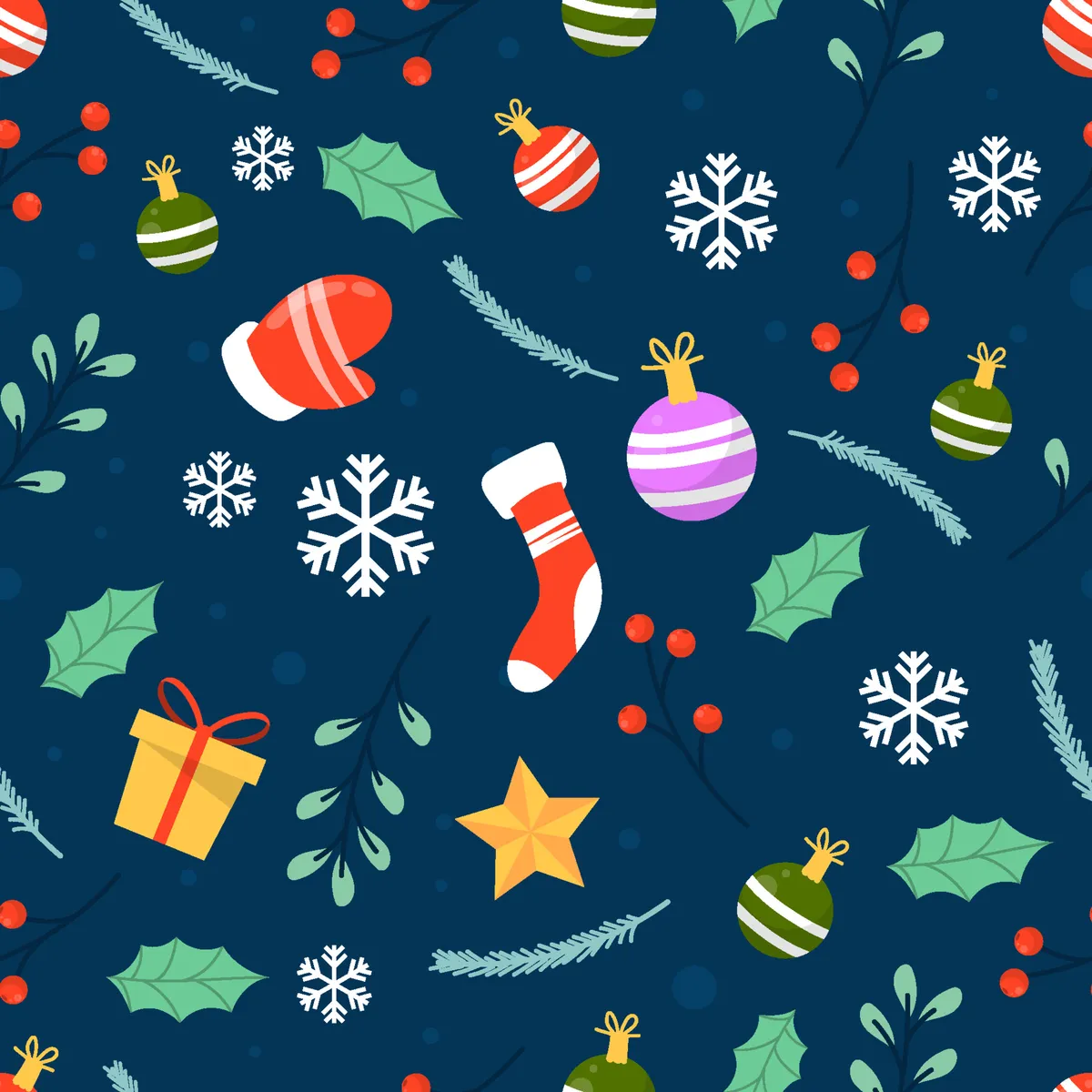 Seamless Christmas Background