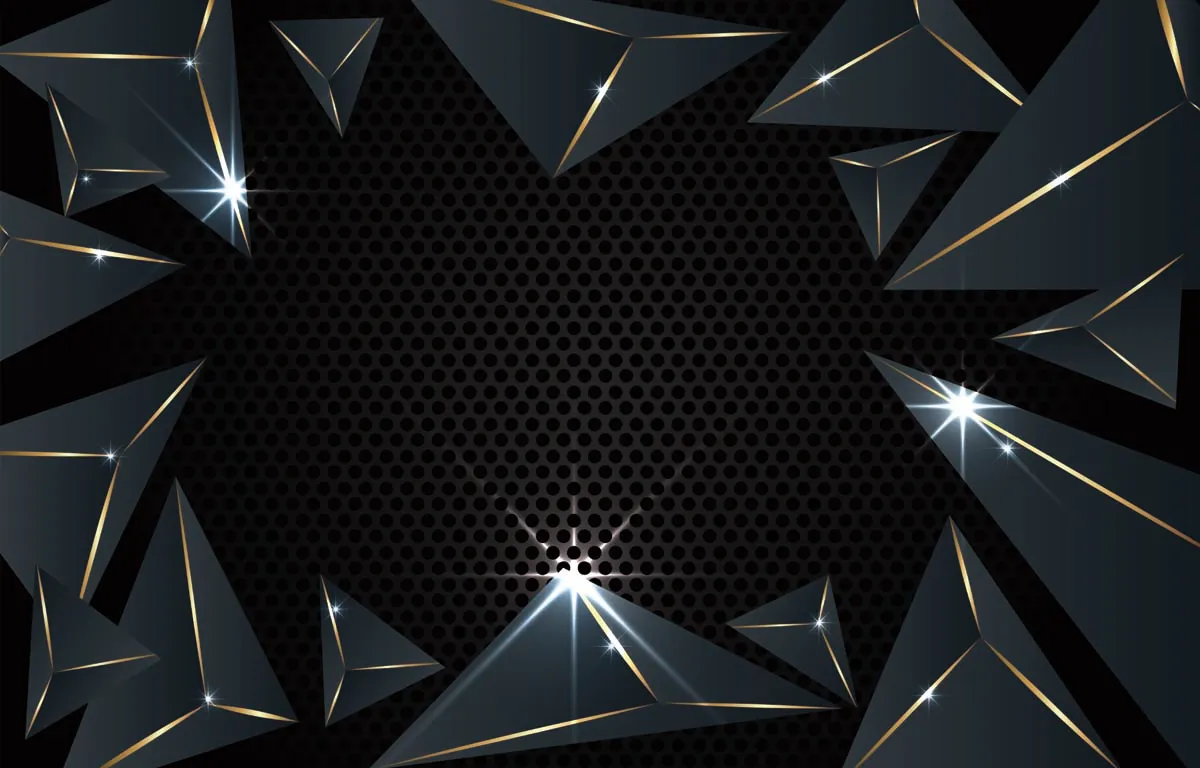 Abstract Black Geometric Background