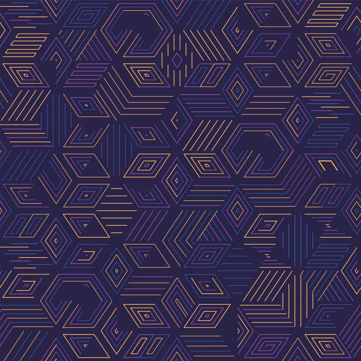 Purple Geometric Seamless Background