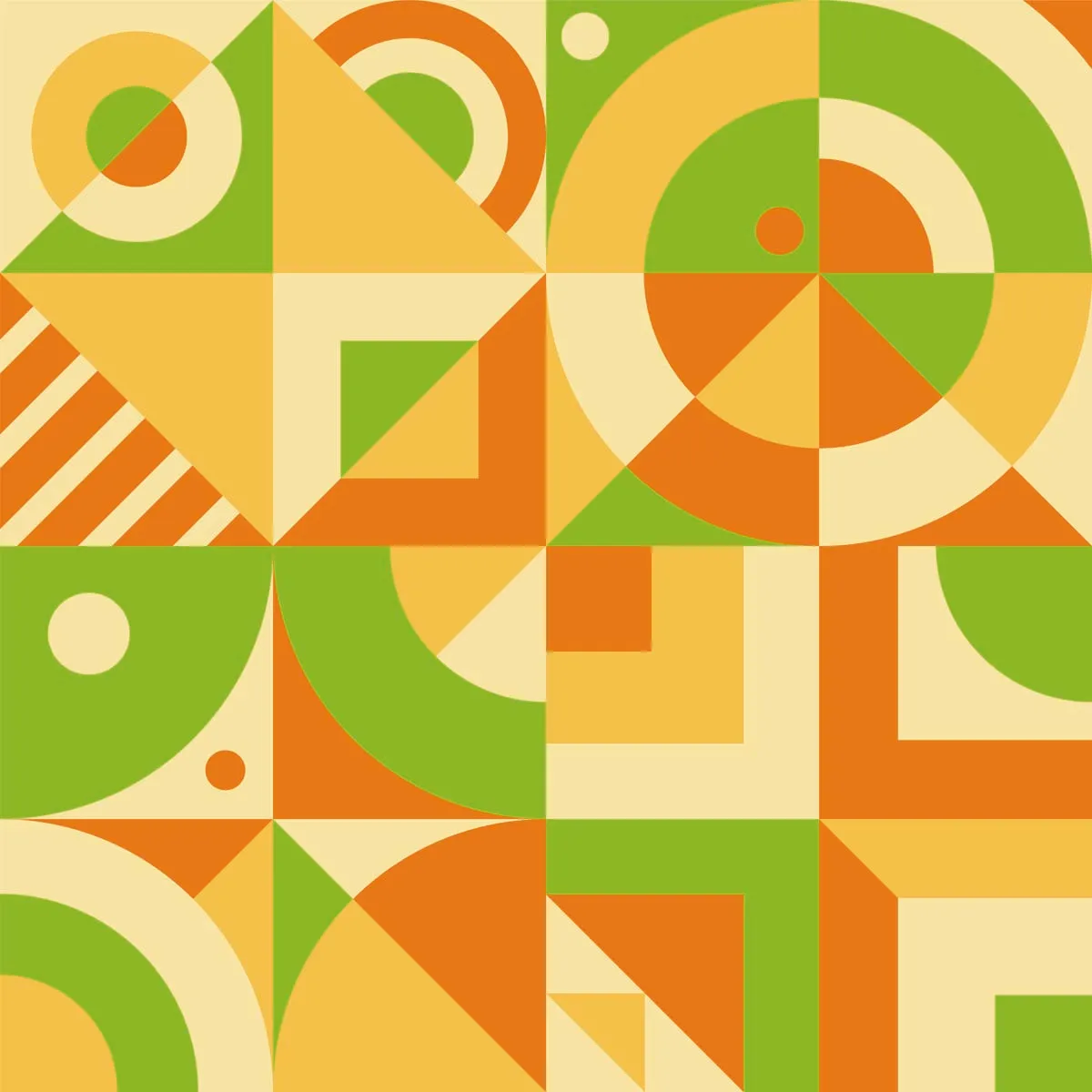 Flat Color Geometric Background