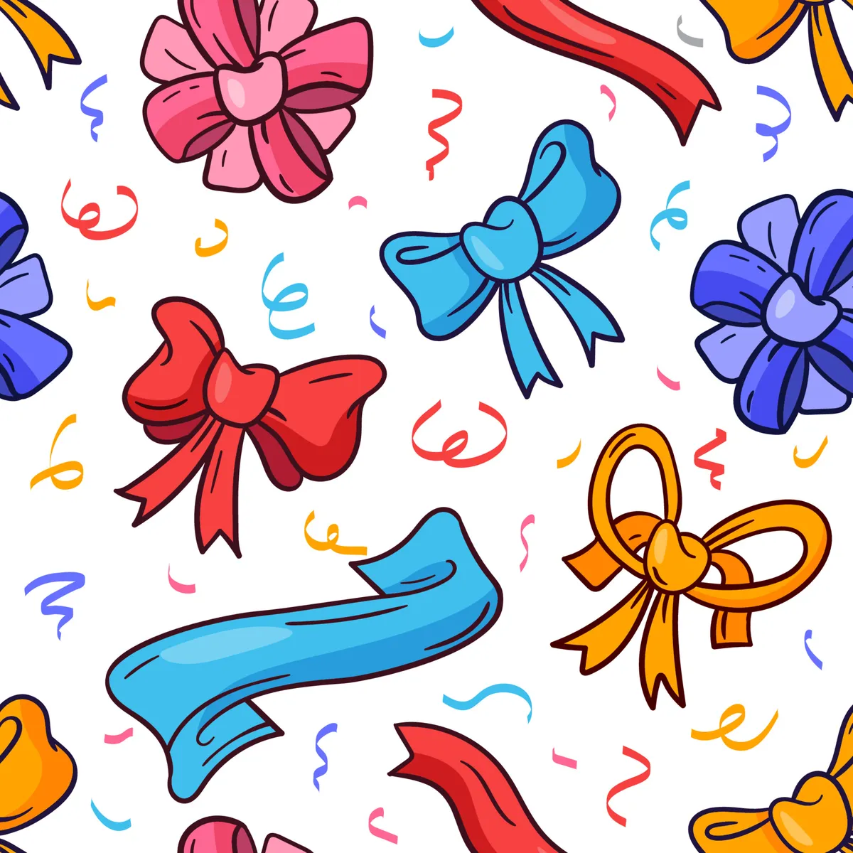 Ribbon Seamless Pattern
