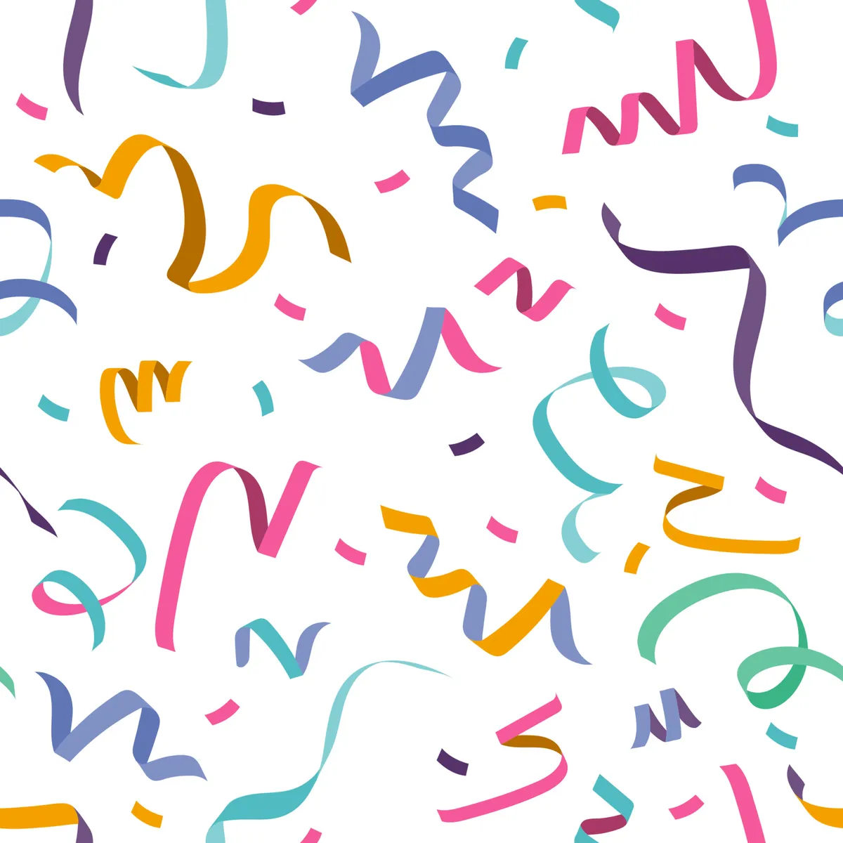 Ribbons Seamless Pattern