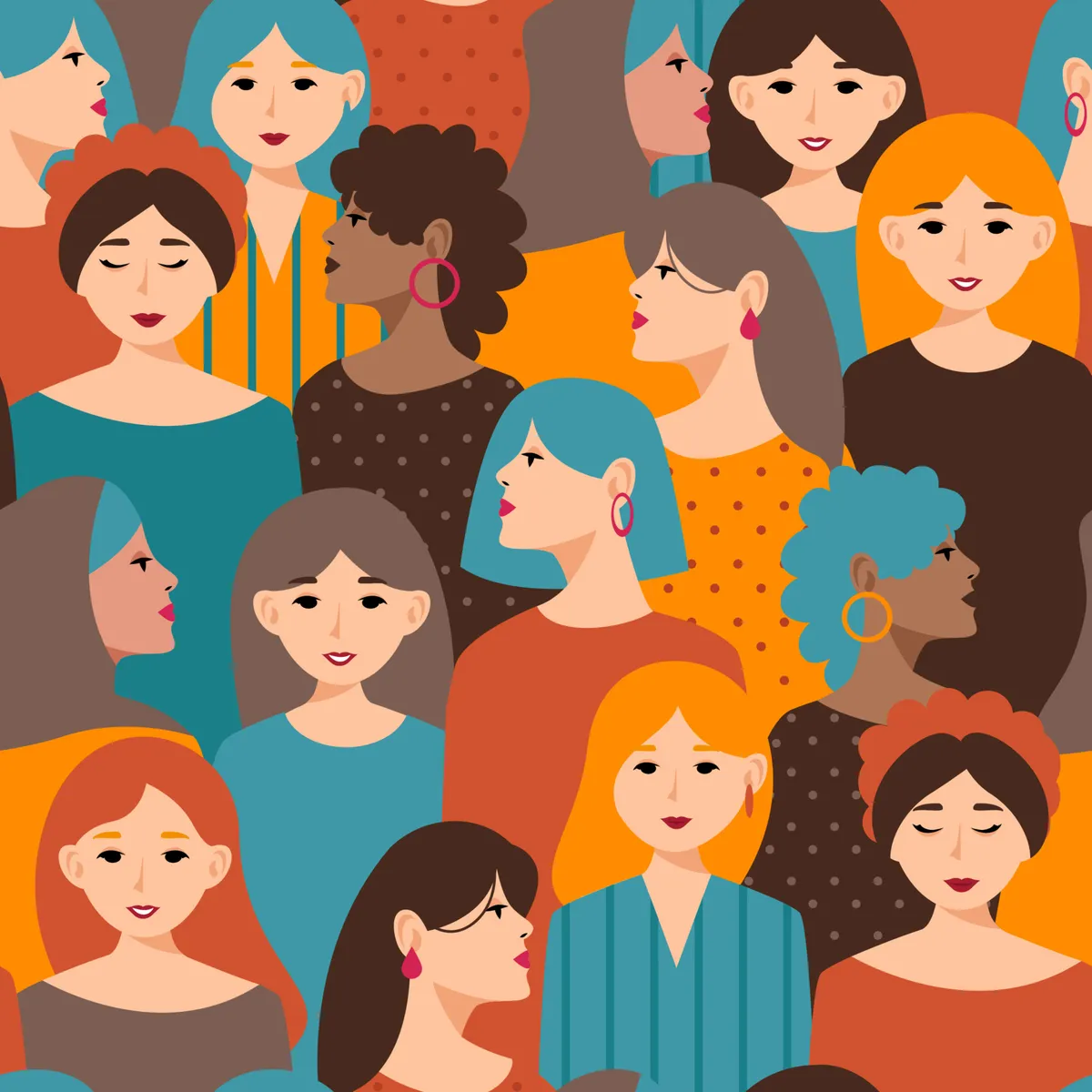 Multiracial Women Pattern