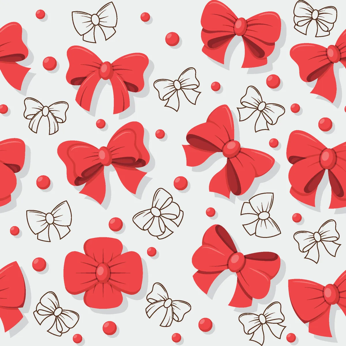Flat Ribbons Pattern Background