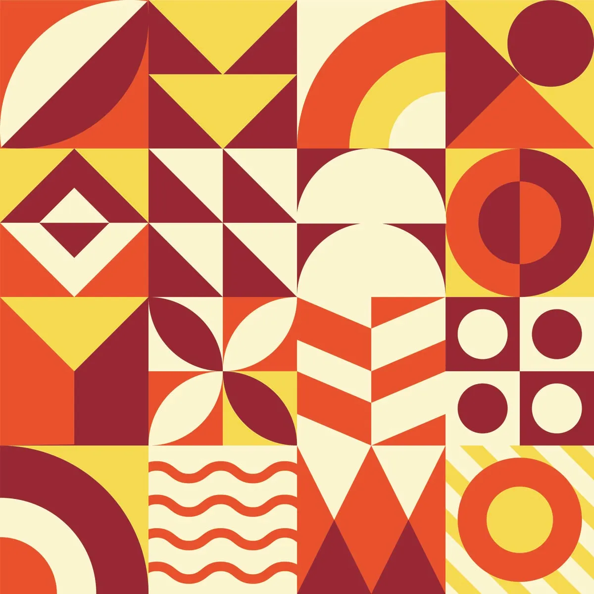 Geometric Shape Seamless Pattern Background