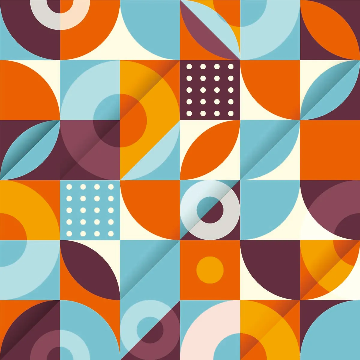 Abstract Geometric Seamless Pattern Background