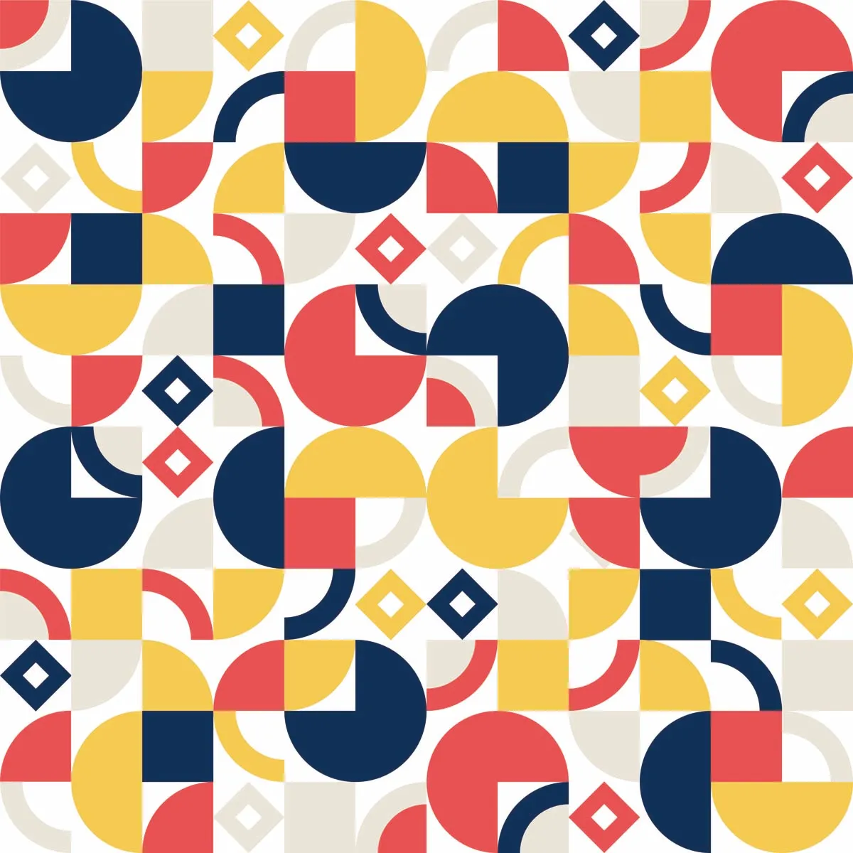 Abstract Colorful Geometric Seamless Pattern