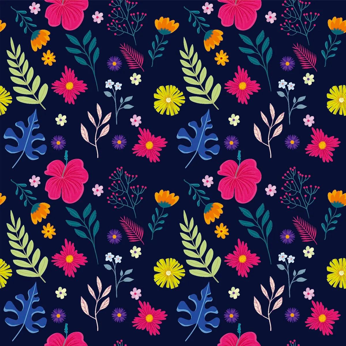 Background of Floral Seamless Pattern