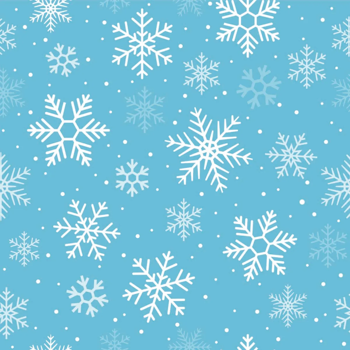 Winter Seamless Pattern With Snowflakes