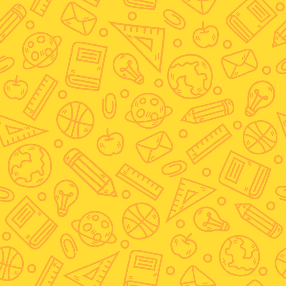Back to School Seamless Pattern