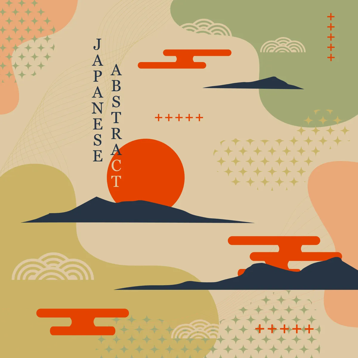 Background of Abstract Japanese Pattern