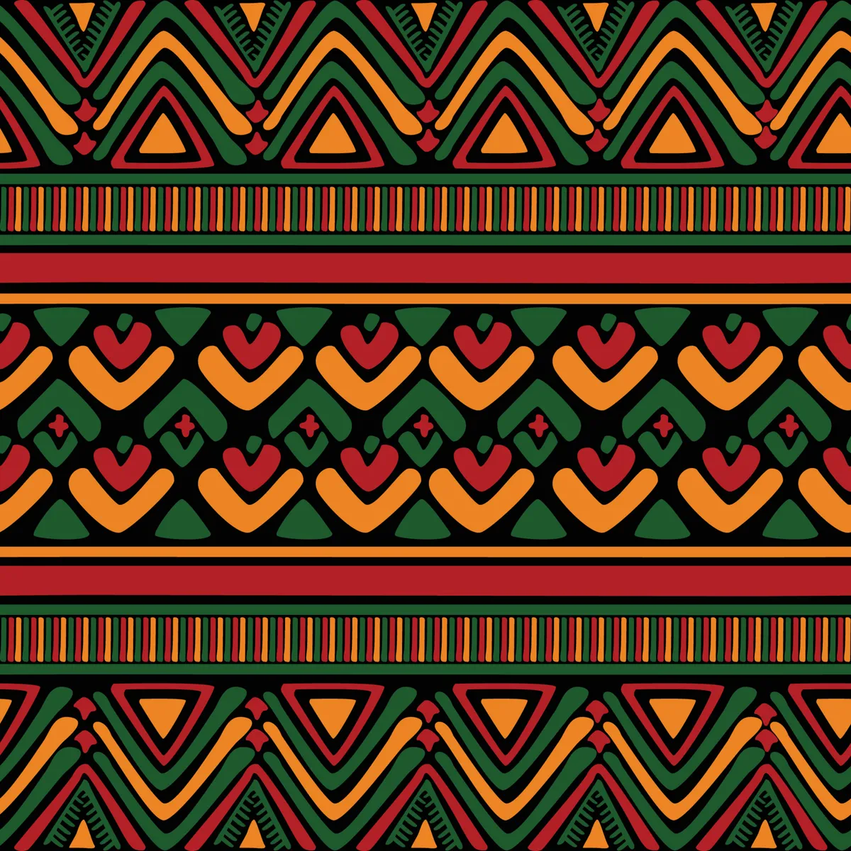 Pan Africa Simple Pattern Concept