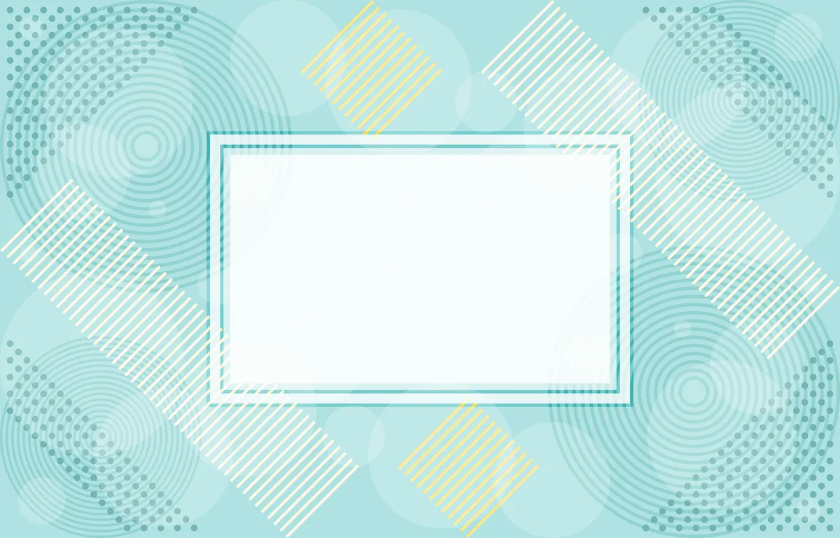 Soft Colour Abstract Pattern Composition with White Frame