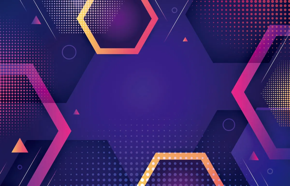 Abstract Geometric Halftone Background