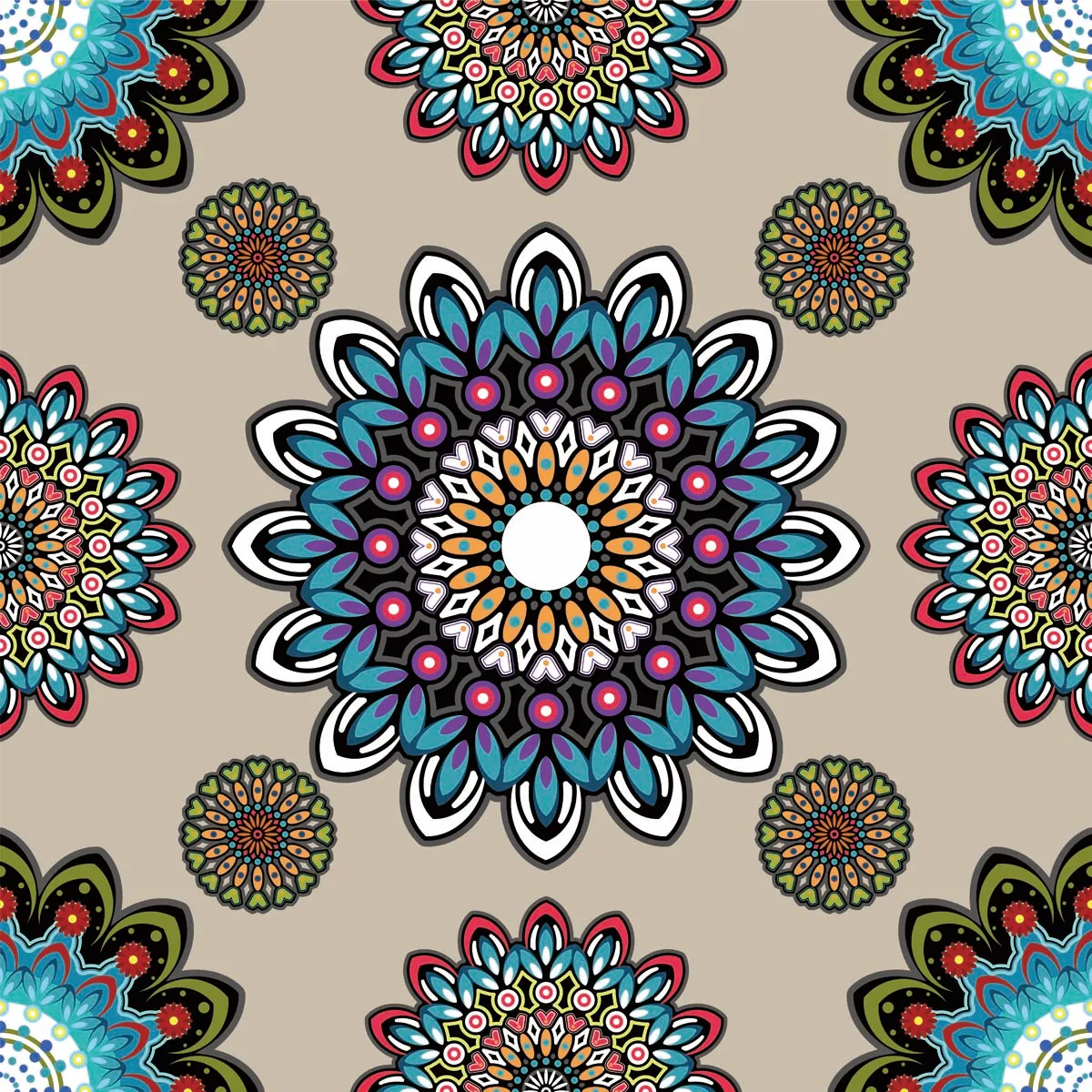 Rangoli Seamless Pattern Concept