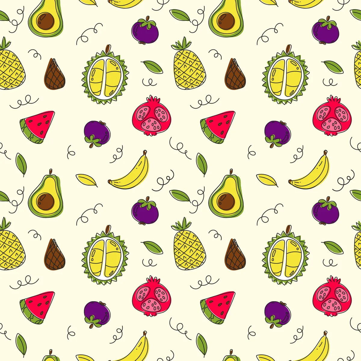 Tropical Fruit Pattern