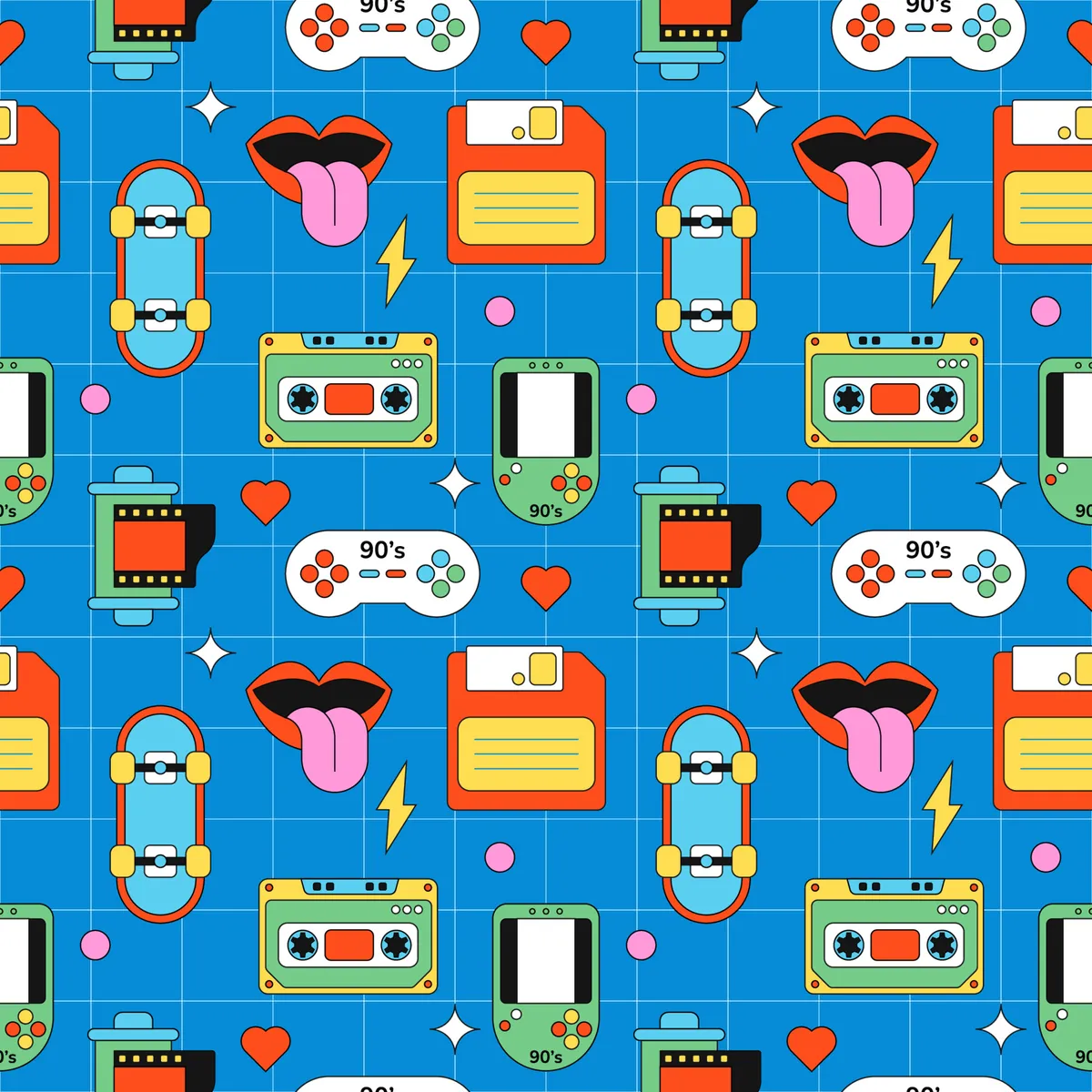 Retro 90s Pattern