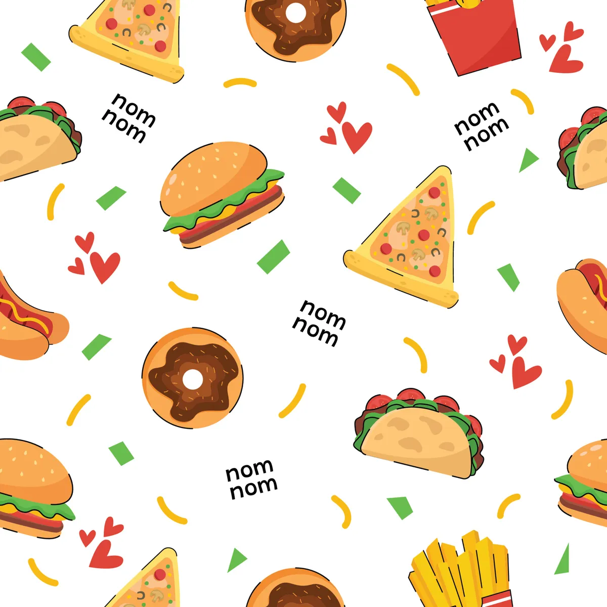Delicious Fast Food Pattern