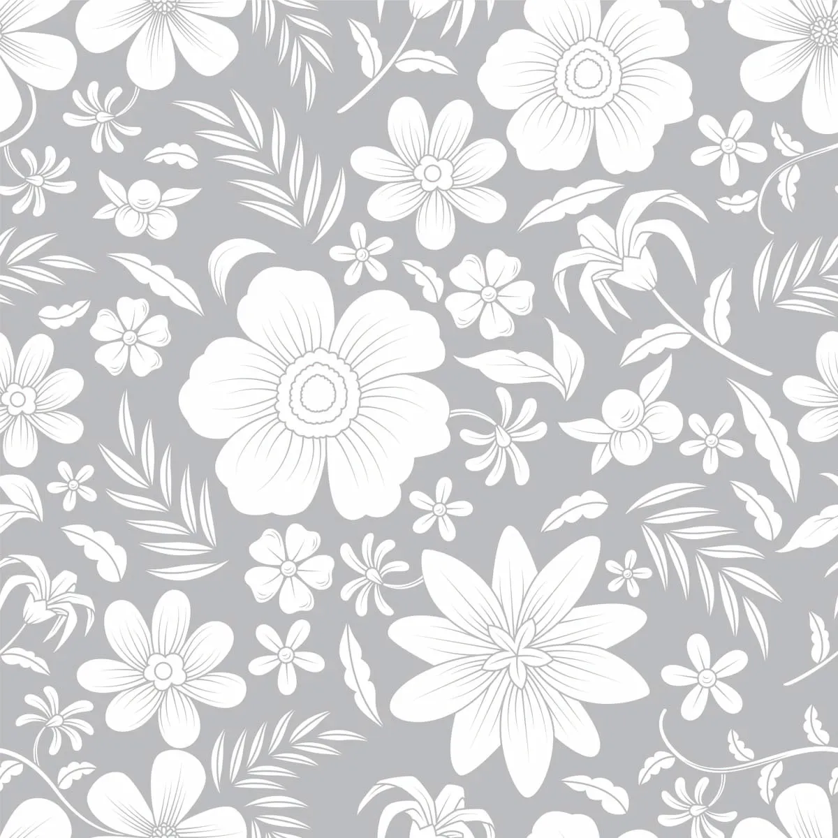 Abstract Floral Seamless Pattern