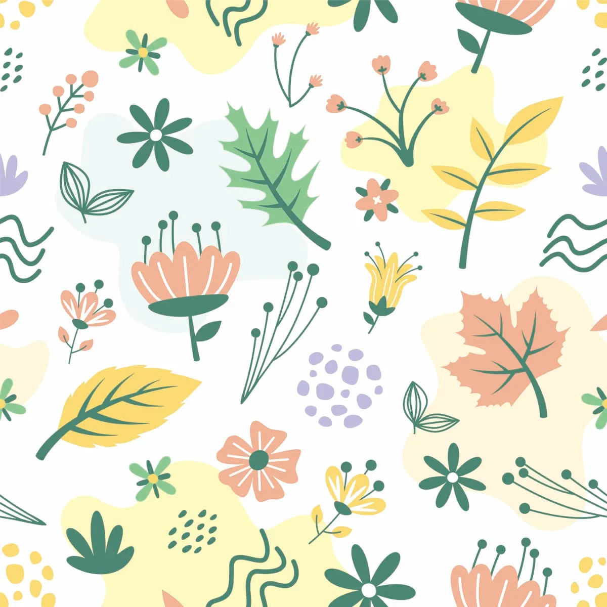 Colorful Flower Seamless Pattern