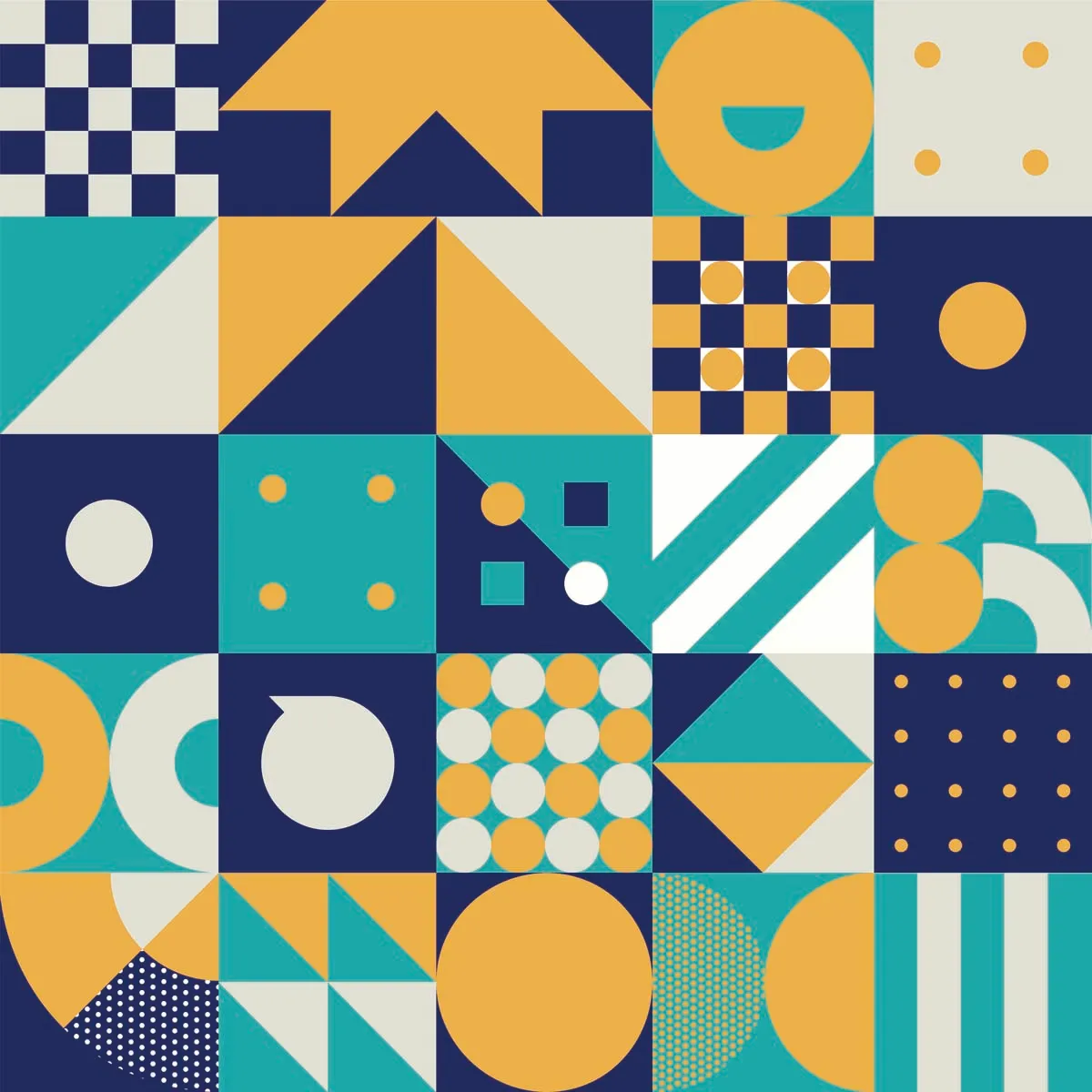 Modern Geometric Seamless Pattern