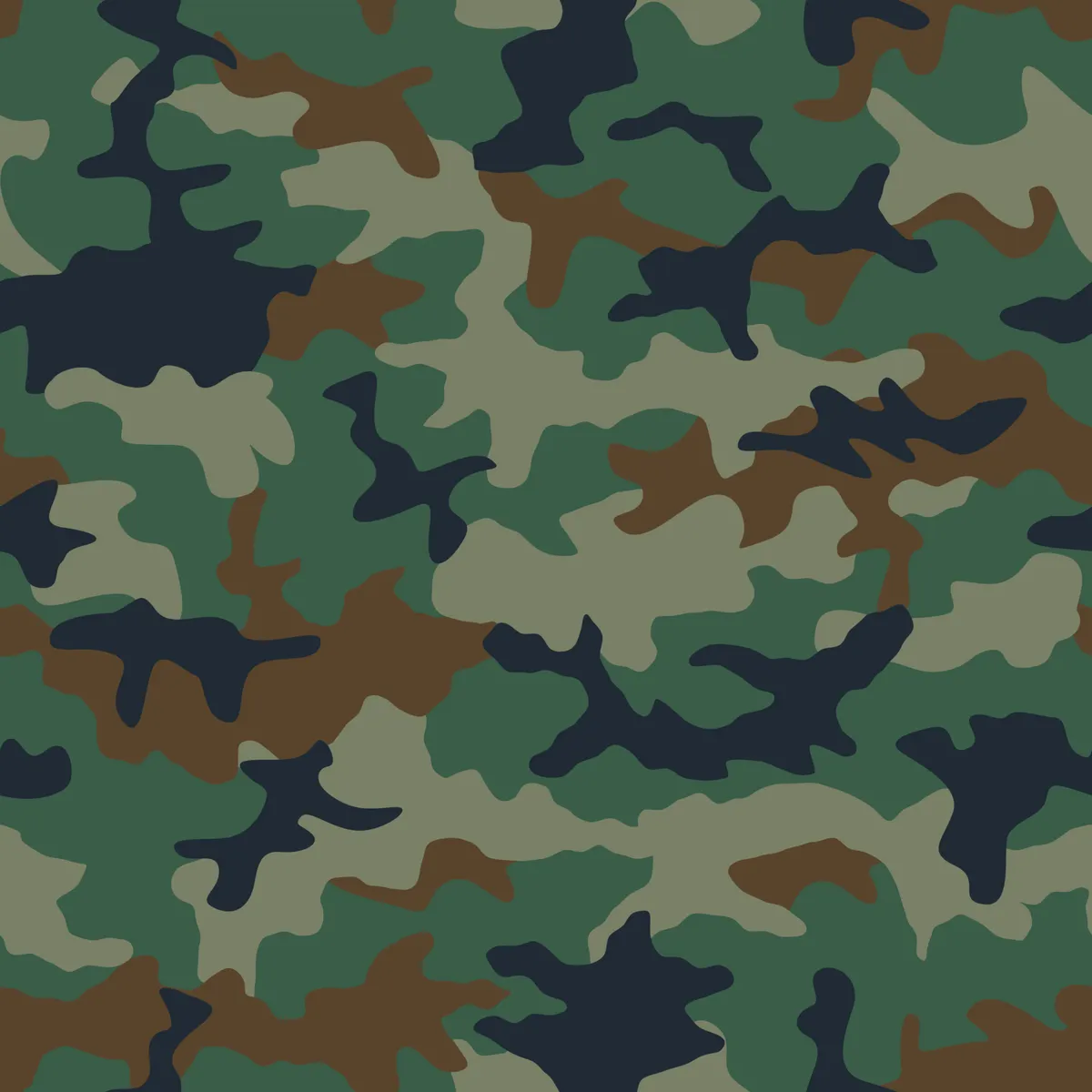 Seamless Military Camouflage Pattern