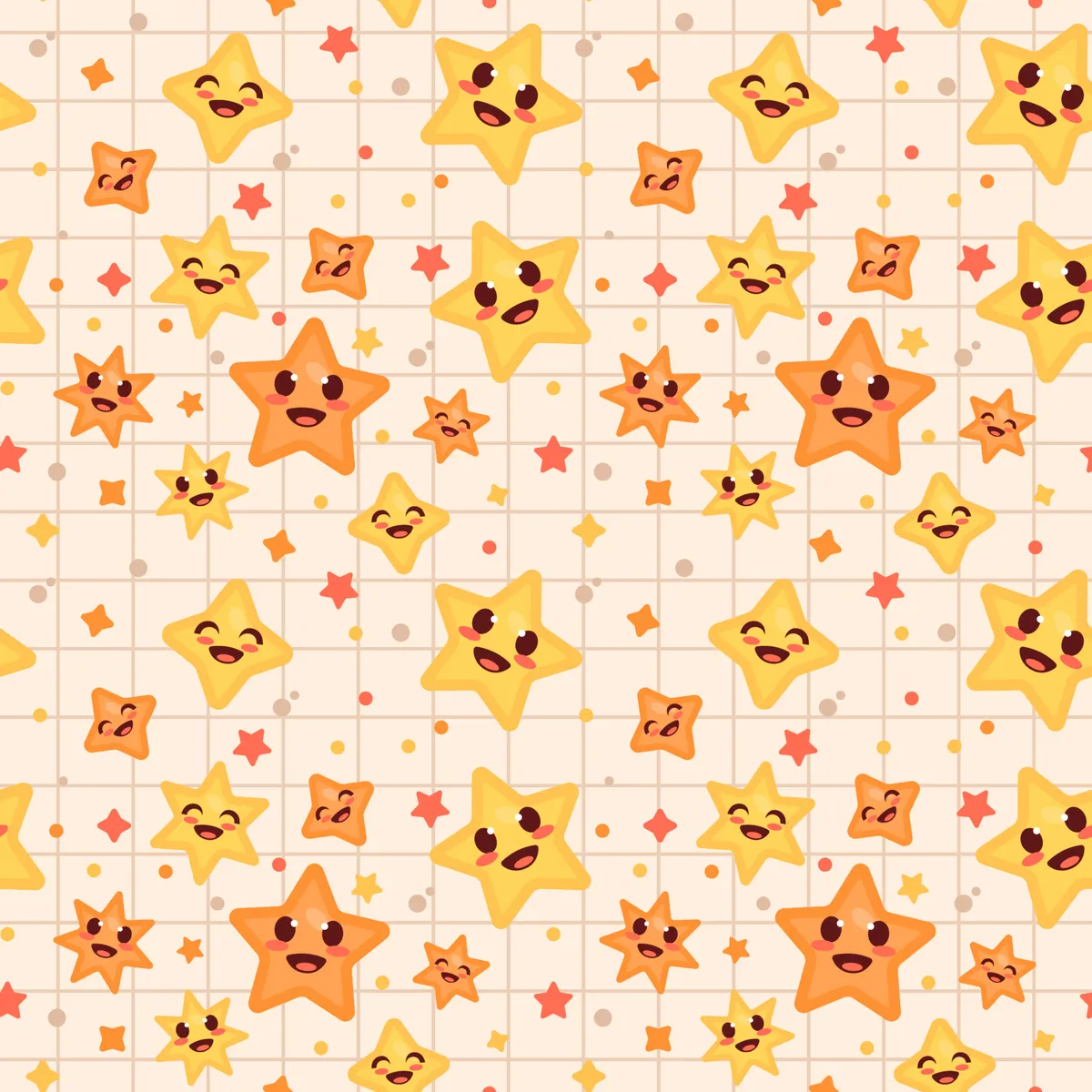 Cute Star Seamless Pattern