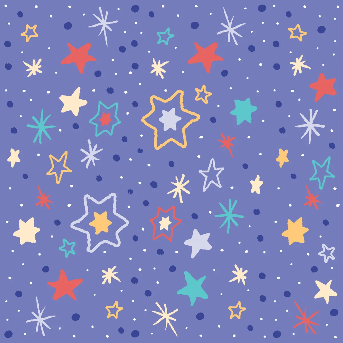 Seamless Star Pattern Background