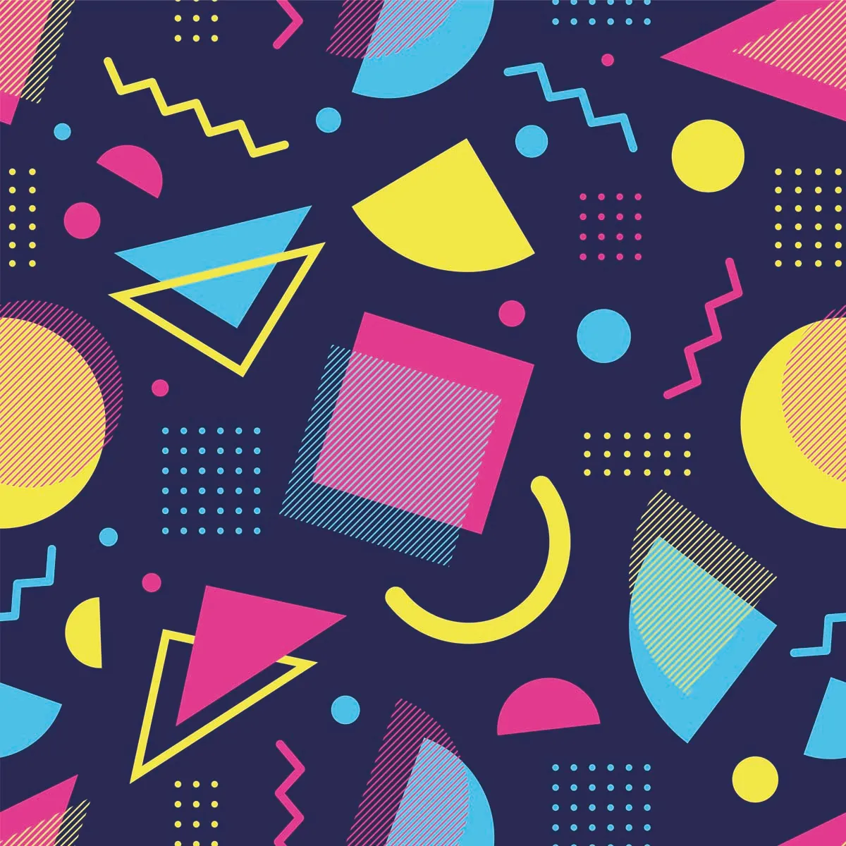 Minimalist Geometric Seamless Pattern