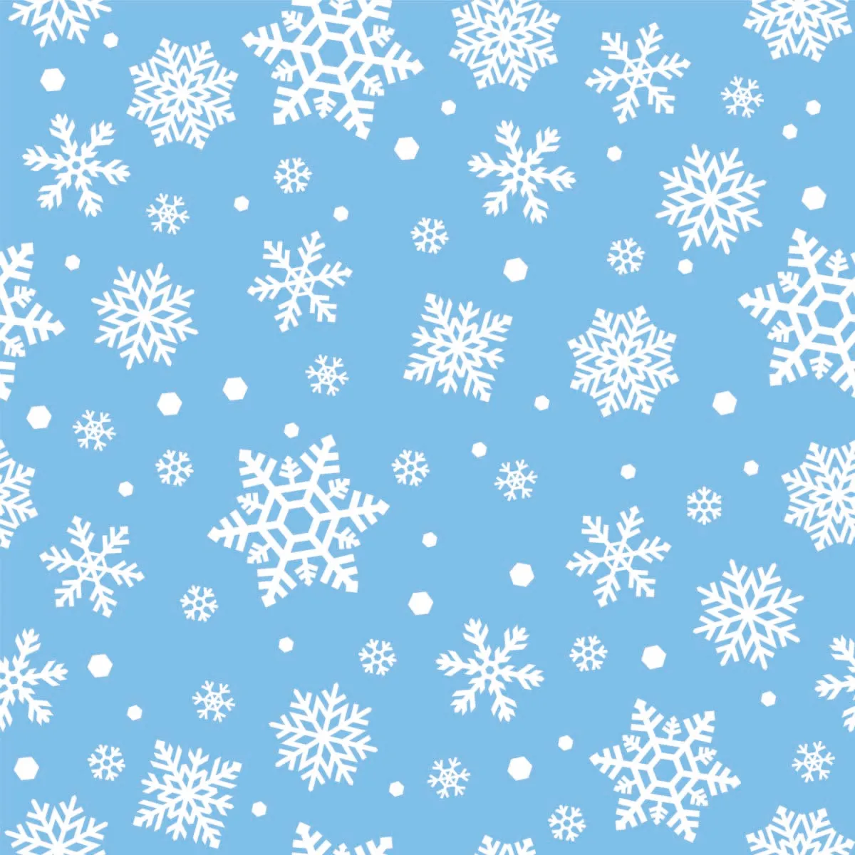 Seamless Snowflakes Pattern Background