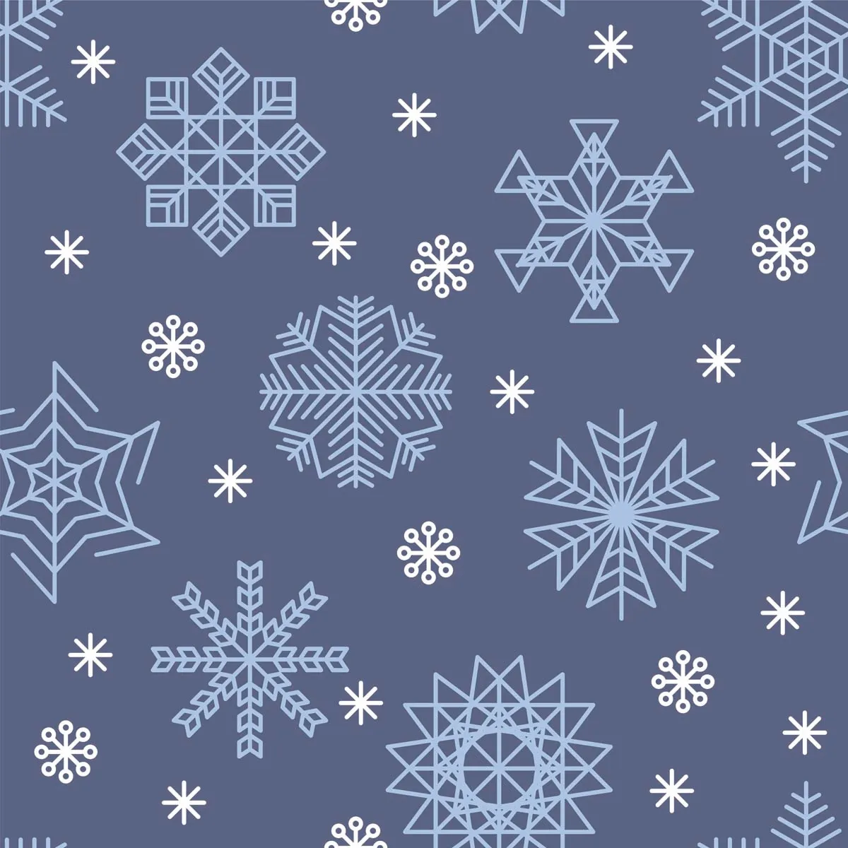 Beautiful Snowflakes Pattern