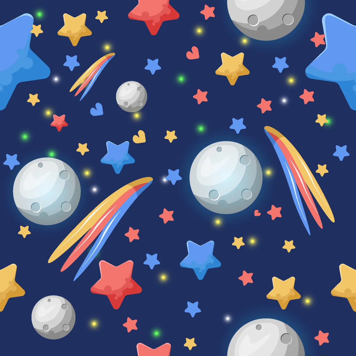 Luxury Seamless Pattern Star Concept